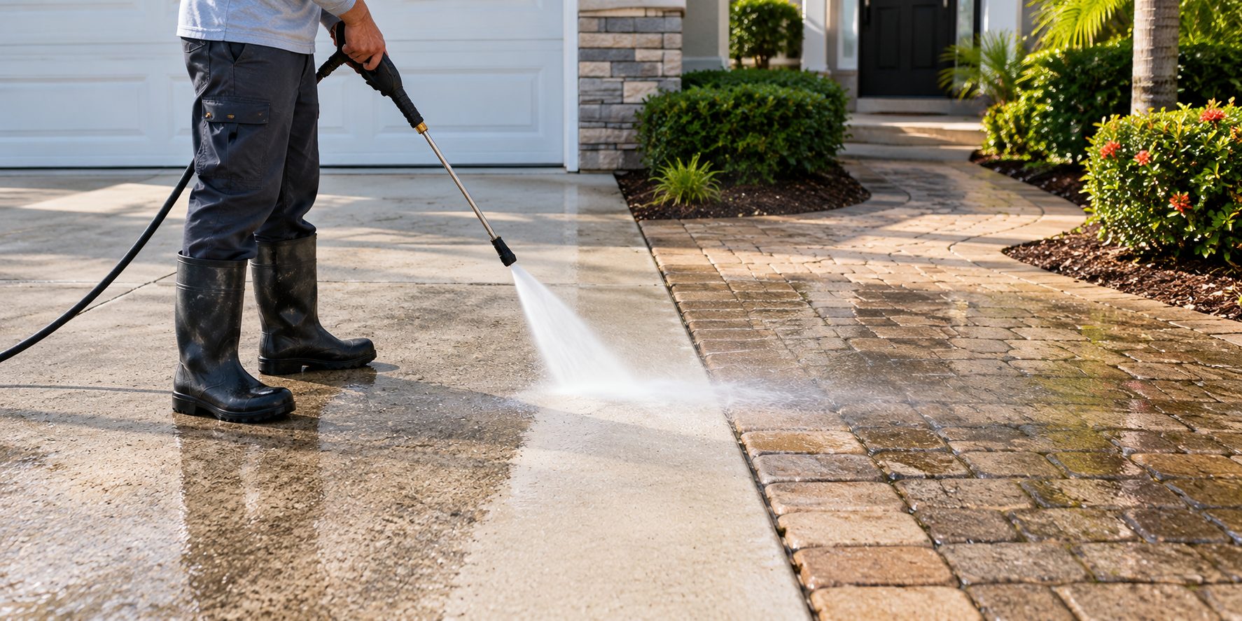 Concrete & Paver Power Washing Services